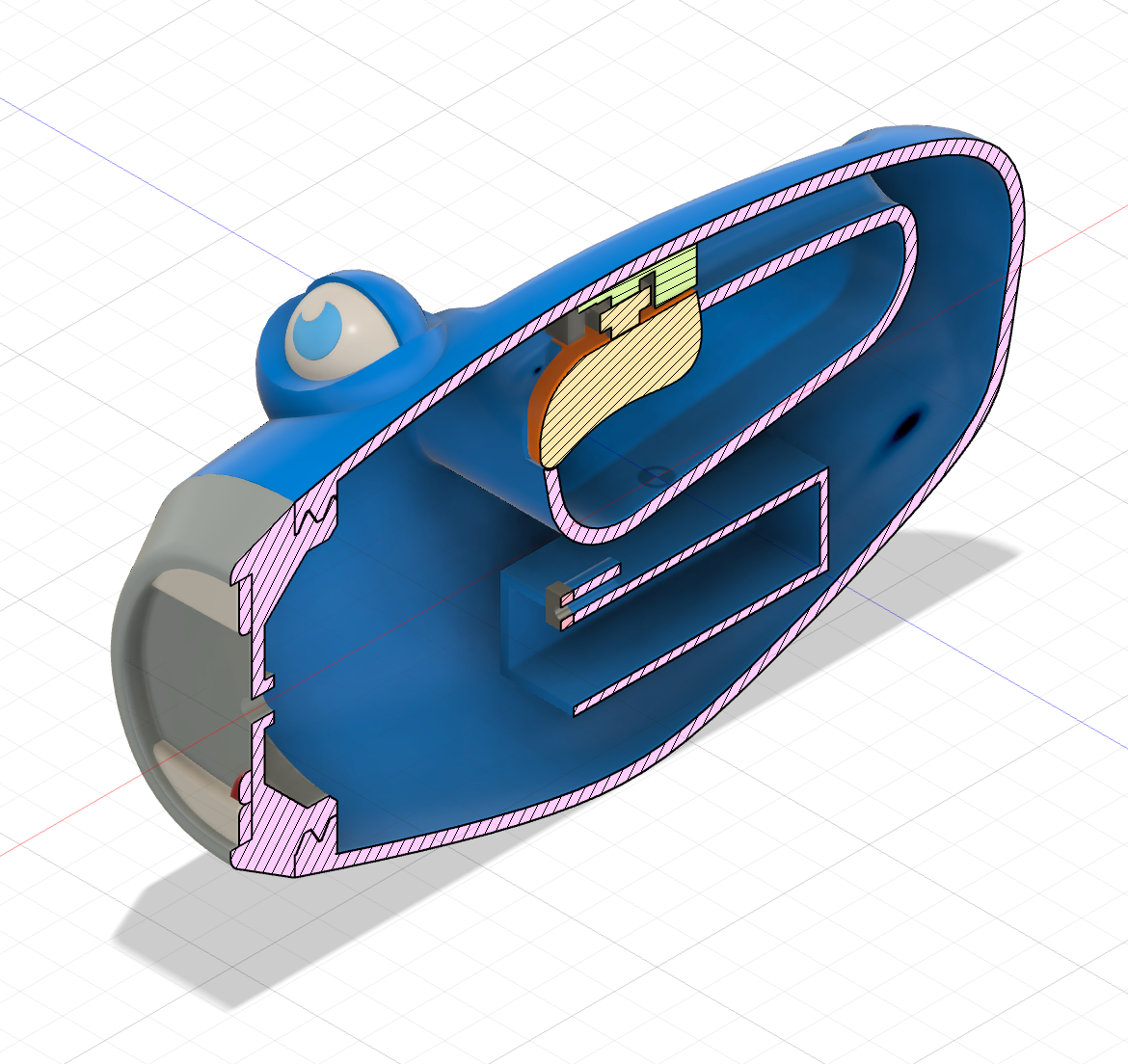 Ray the Flashlight - section view