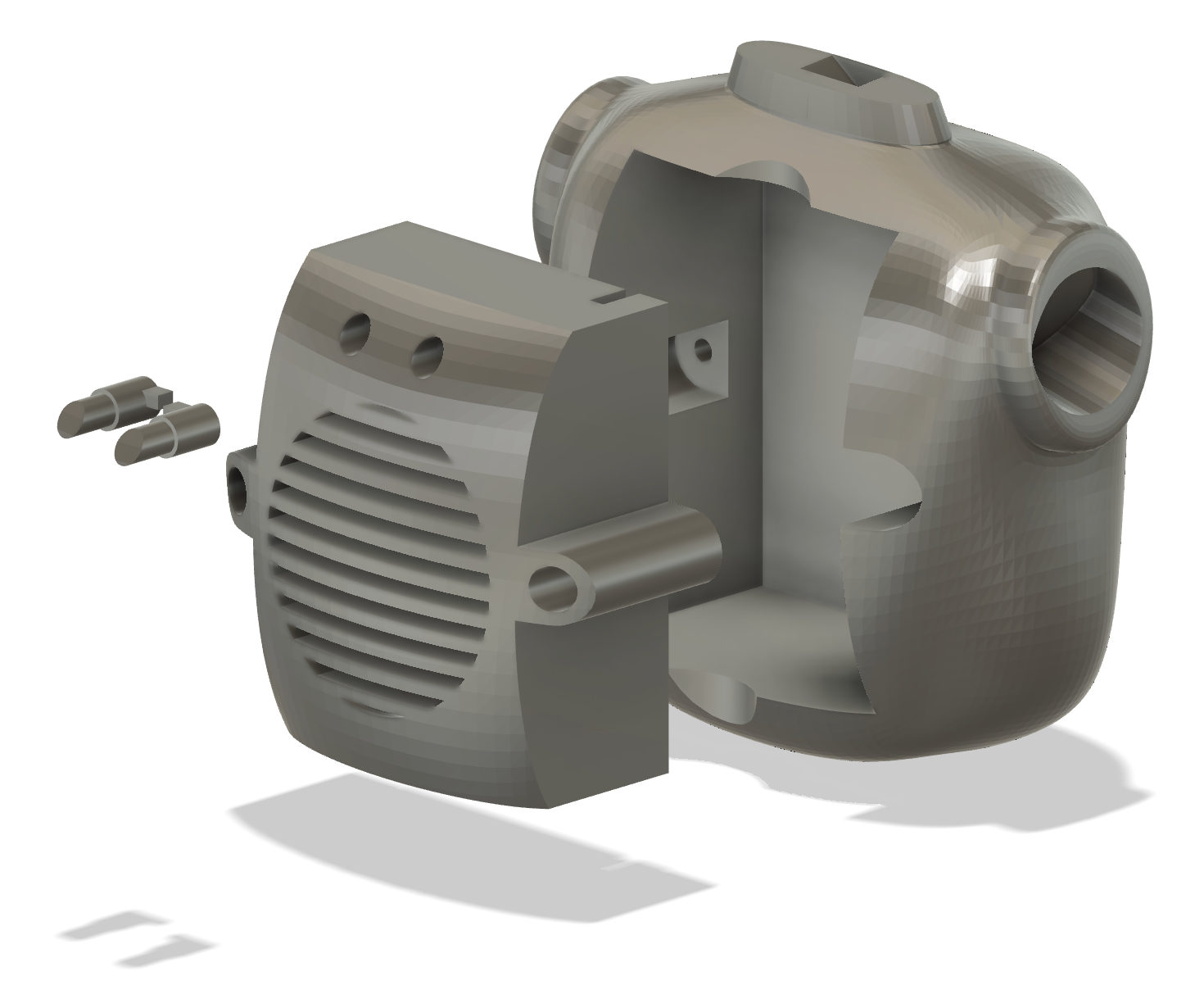 Robot body assembly, exploded view